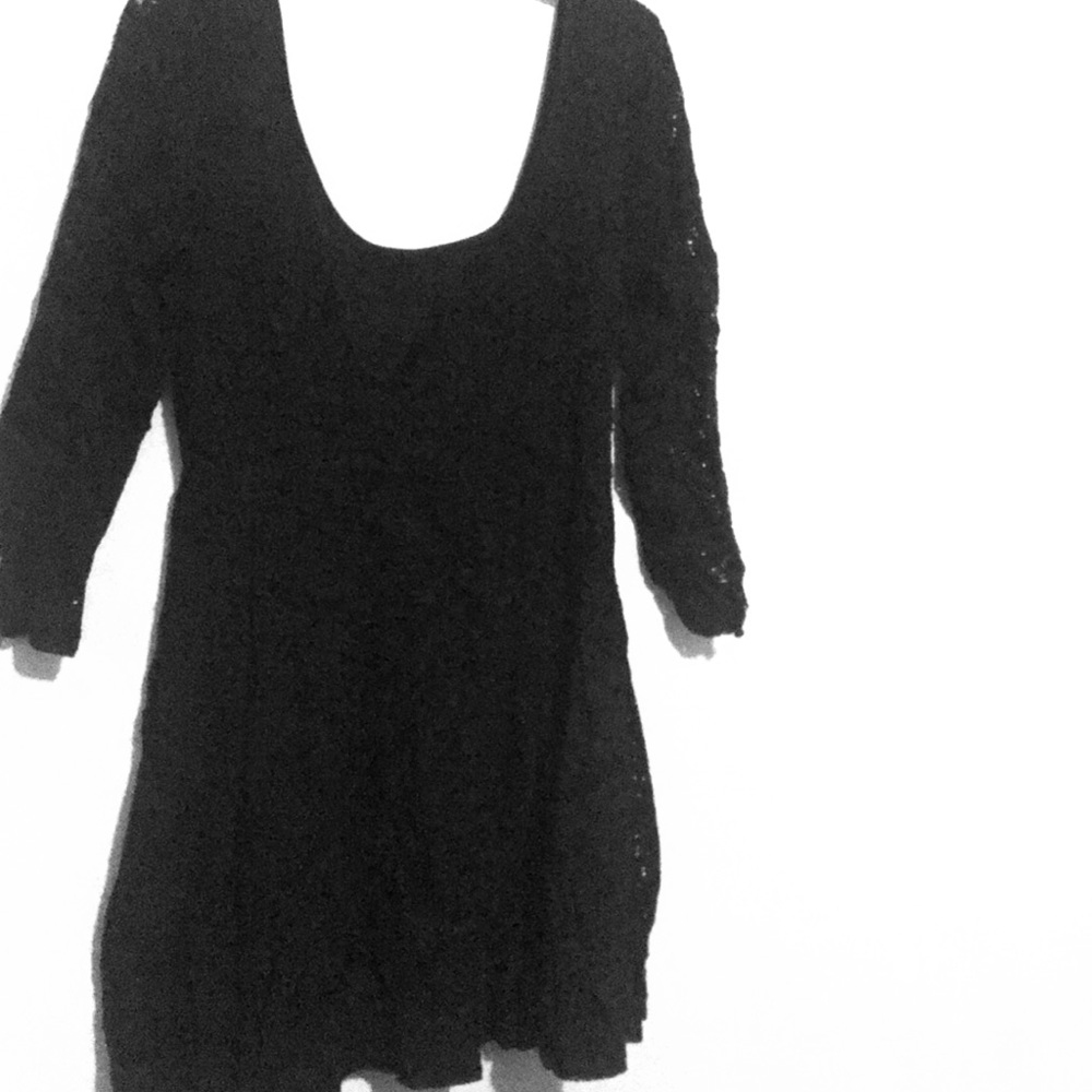 Black lace dress!